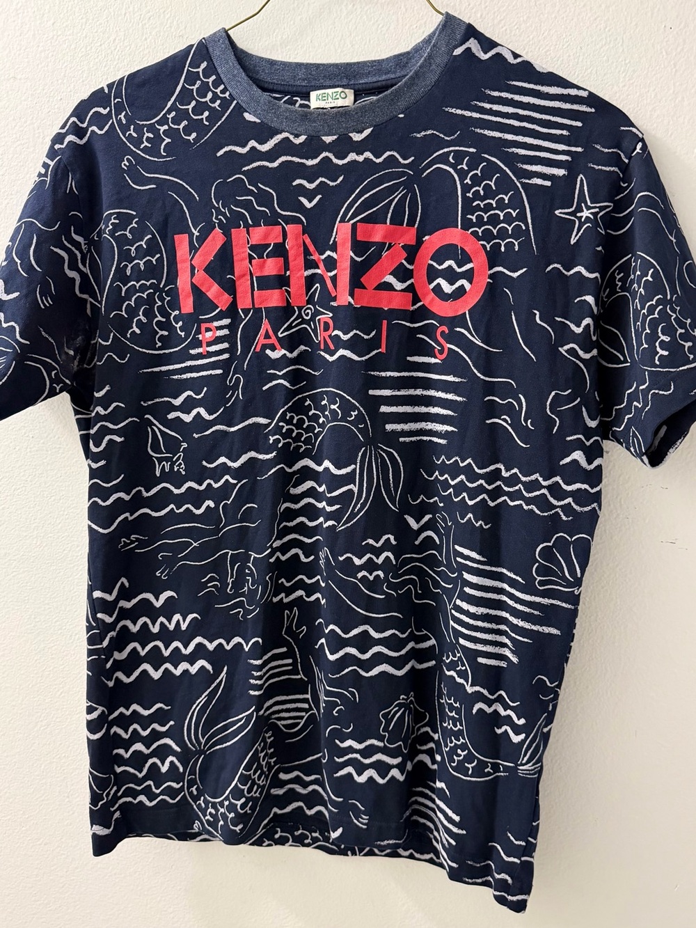 Kenzo Paris mermaid T-shirt men’s size medium